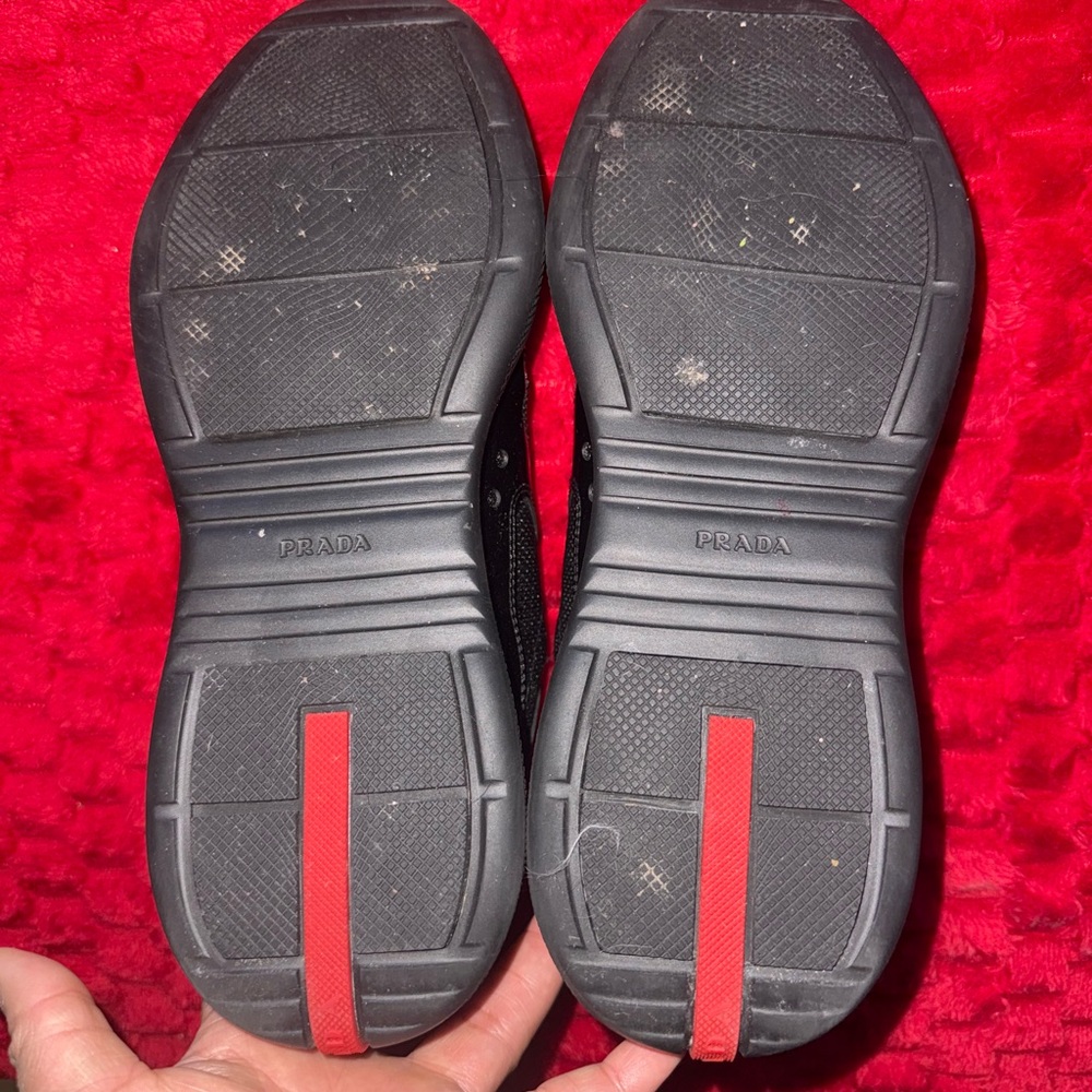 Prada Black and Red Sneakers - Picture 3 of 8